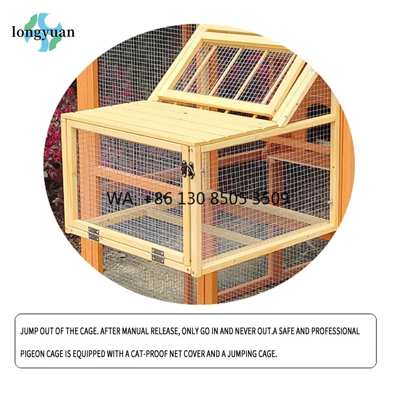 Urban Farming Gardening - Neues Design Regenfester Großer Holz-Taubenkäfig für