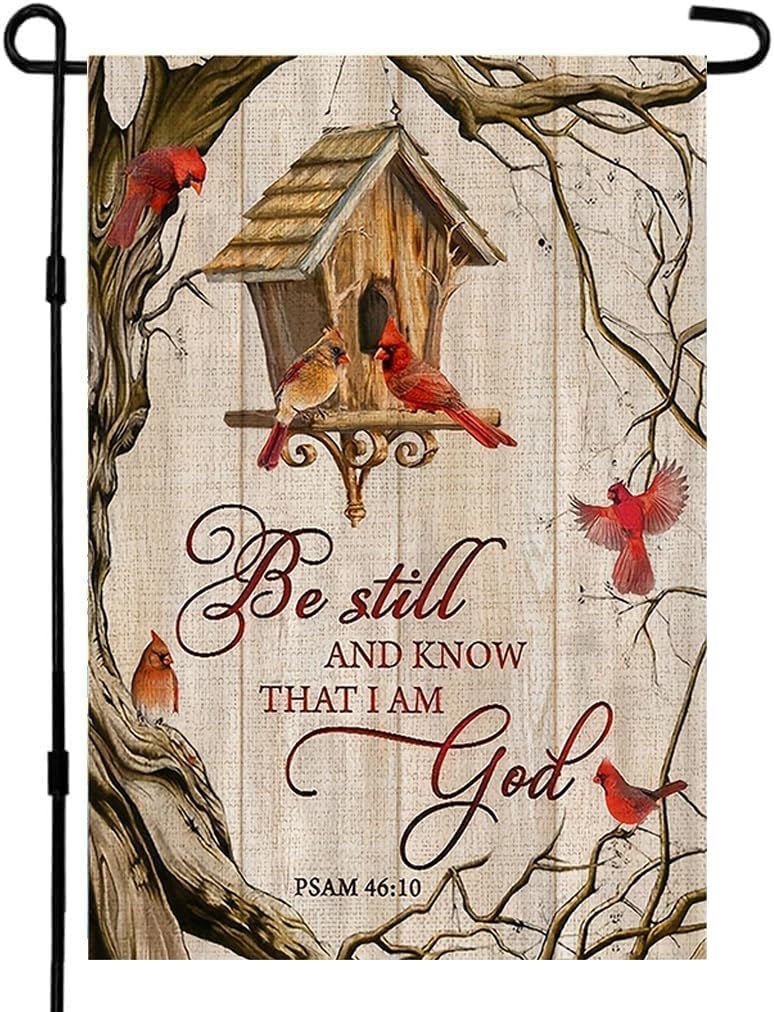 Urban Farming Gardening - Heilige Bibel Gartenflagge 12 x 18